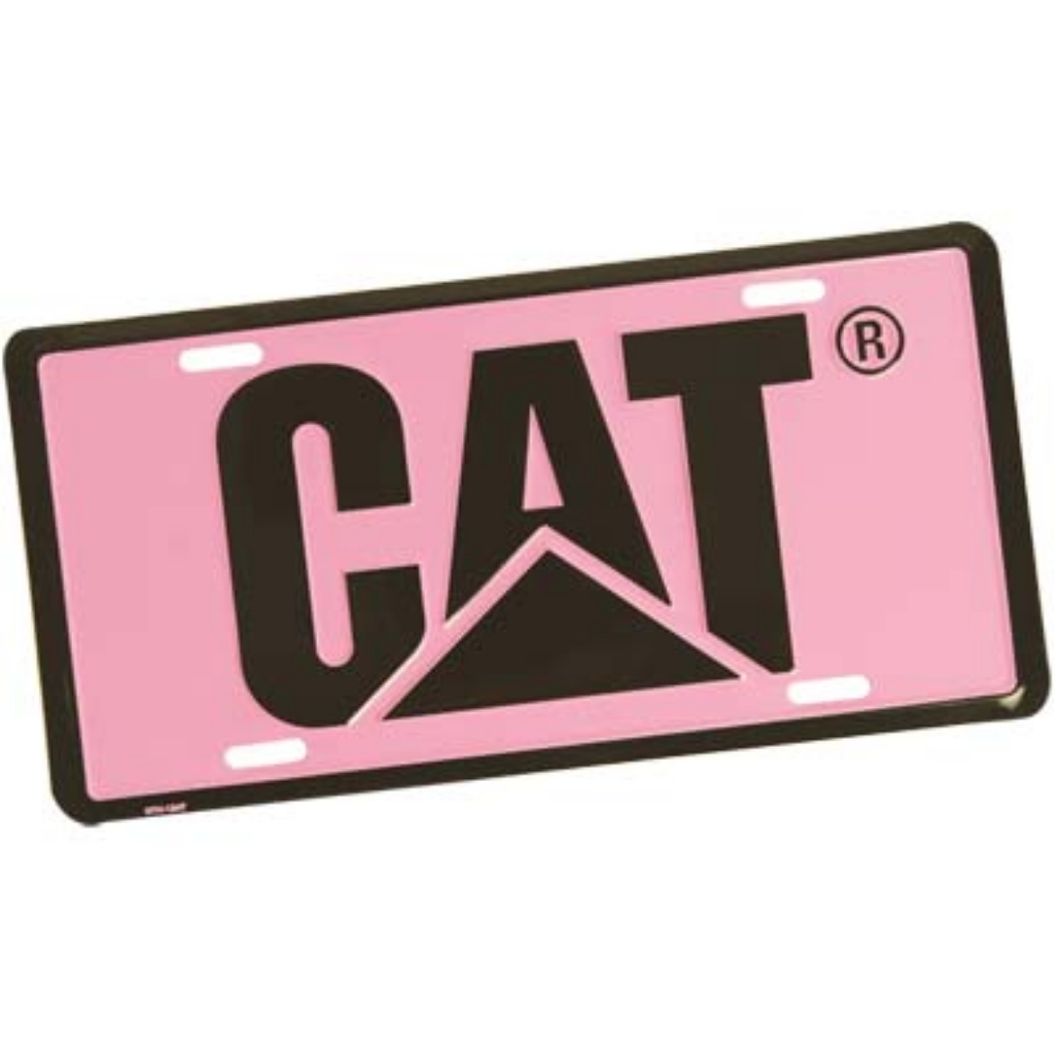 Picture of CAT License Plate - Pink/Black