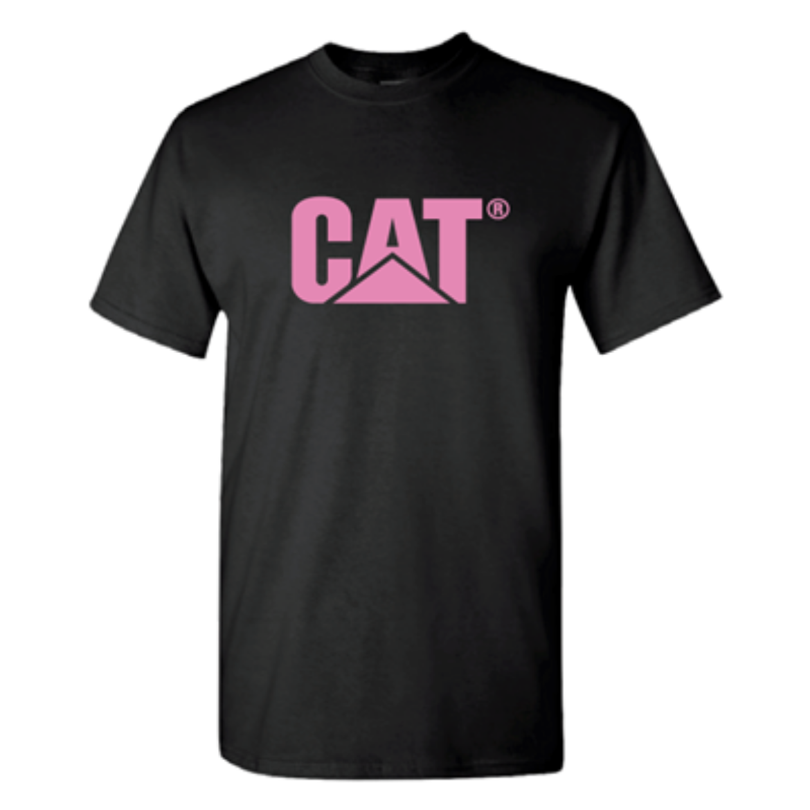 Picture of Black Tee with Pink Logo