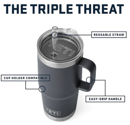 Picture of Yeti Rambler 25 oz Mug with Straw Lid
