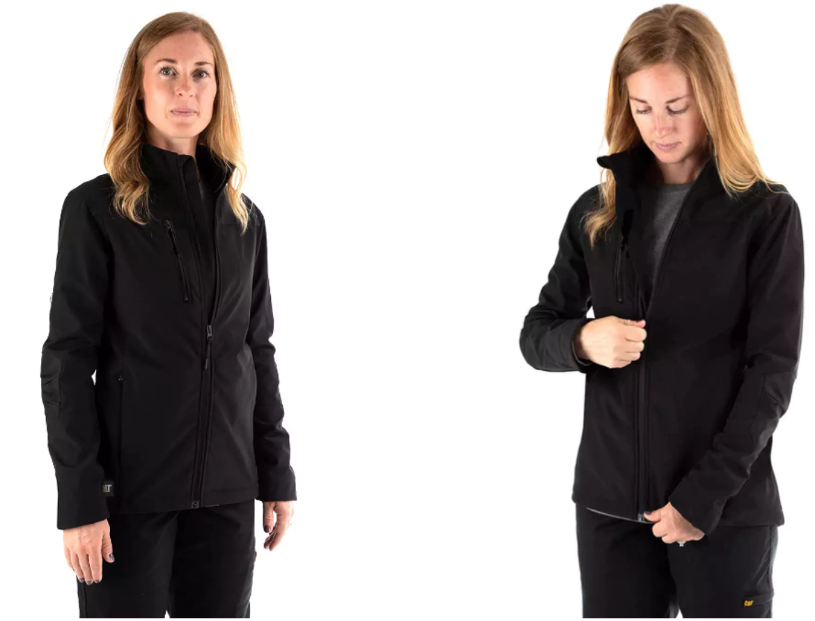 Picture of Women's Grid Fleece Bonded Softshell Work Jacket